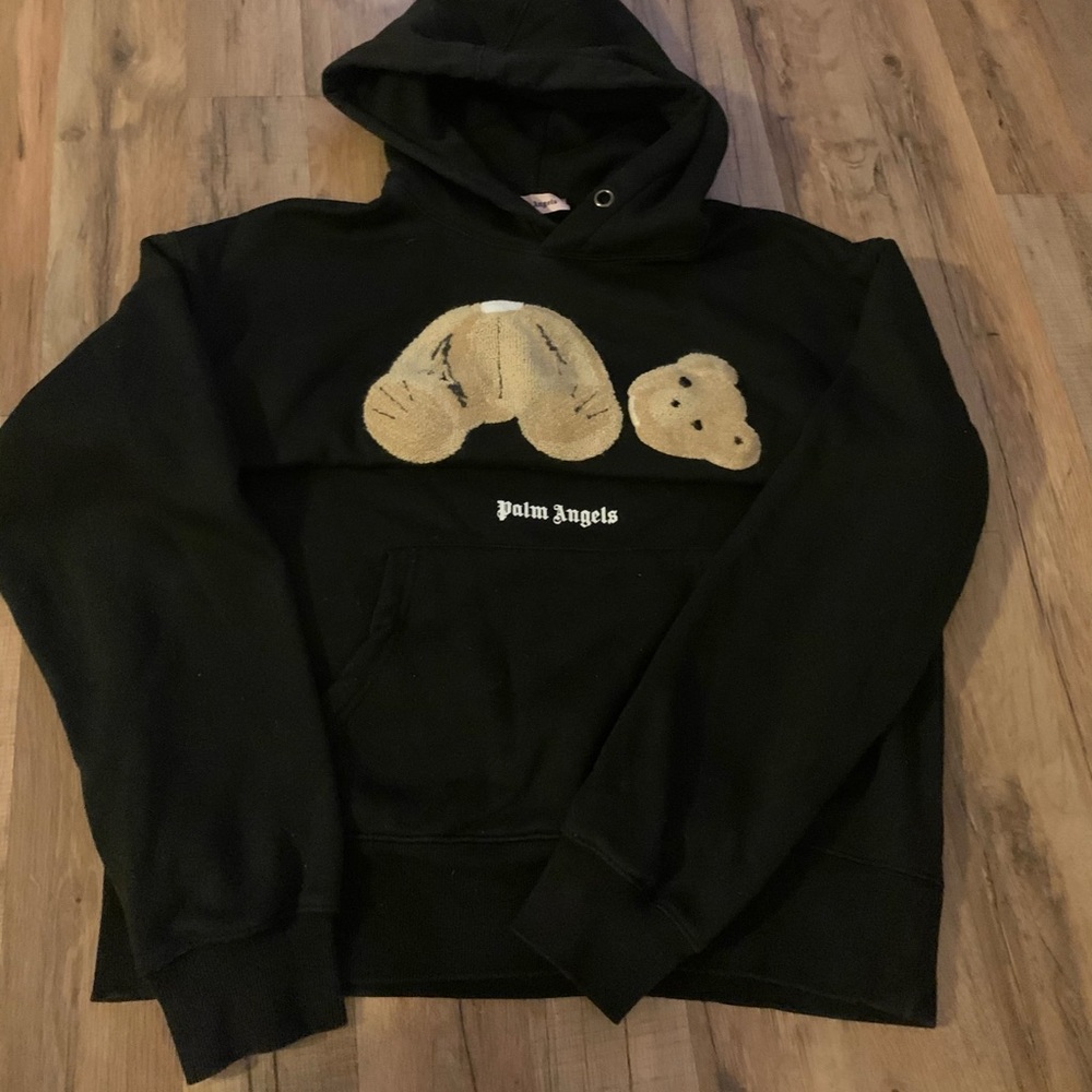 Palm angels teddy bear hoodie